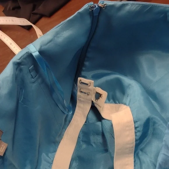 Ann Taylor Blue Strapless Sheath Mini Dress - Picture 9 of 14